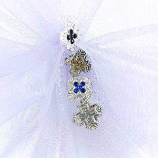 Obiecte bisericesti bile | Margele cruce de legatura 15mm | 6025