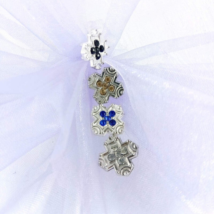 Obiecte bisericesti bile | Margele cruce de legatura 15mm | 6025