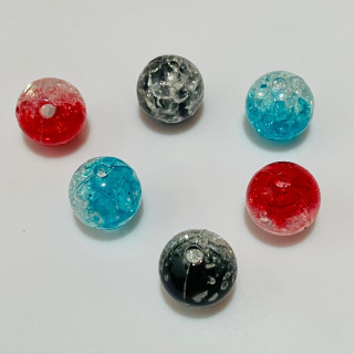 Margele bile Margele bile de trecere din plastic tip rasina MIX CULORI si  cod 6582