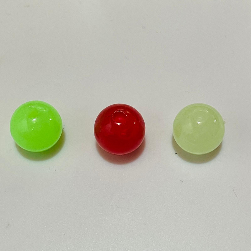 Margele bile Margele bile de trecere din plastic fosforescente verde inchis rosu verde deschis si  cod 6583
