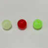 Margele bile Margele bile de trecere din plastic fosforescente verde inchis rosu verde deschis si  cod 6584