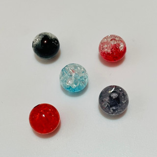 Margele bile din plastic tip rasina fi 10mm 6578 set0.5kg