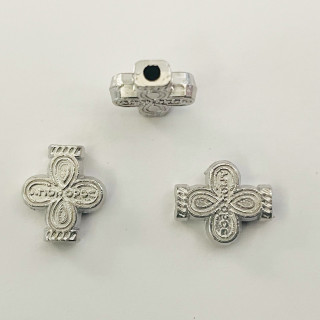 Margele bile Margele cruce de trecere din metal cruce ARGINTIU AURIU si  cod 6594