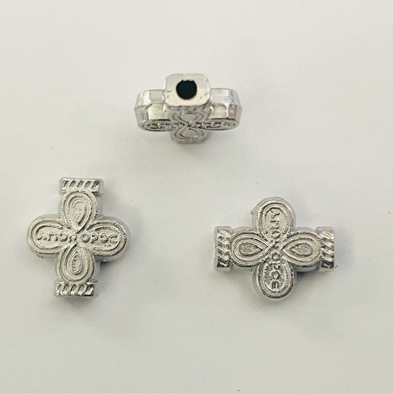 Margele bile Margele cruce de trecere din metal cruce ARGINTIU AURIU si  cod 6594