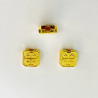 Margele bile Margele patrat de trecere din metal cruce ARGINTIU AURIU si  cod 6595