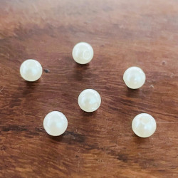 Margele rotunde perlate din plastic 5mmX5mm 6111 set0.5kg
