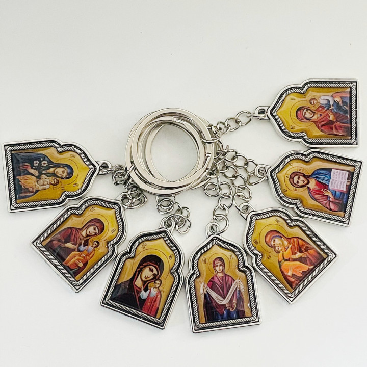 Breloc cu Icoana Maicii Domnului 4cm 1570 set12buc