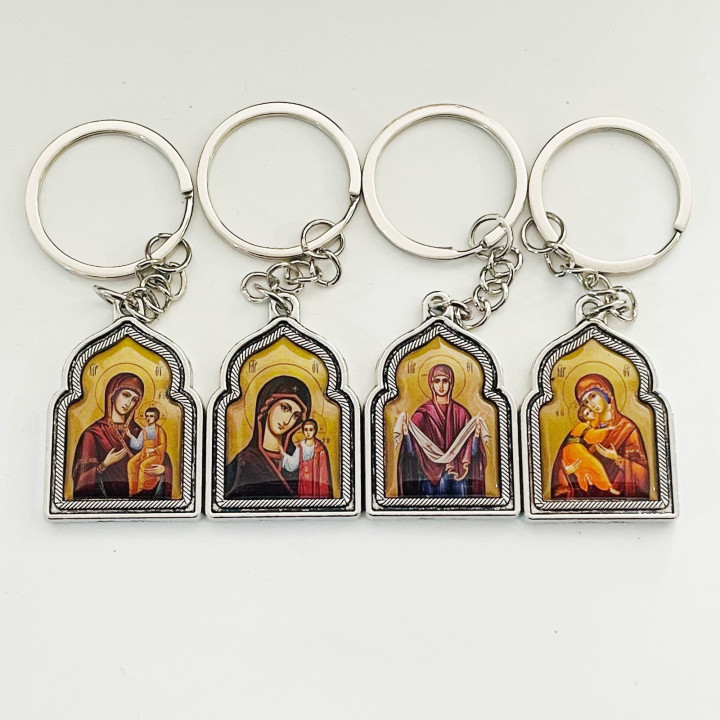 Breloc cu Icoana Maicii Domnului 4cm 1570 set12buc