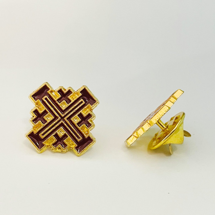 Cruce insigna din metal auriu 1.5cm set12 5351