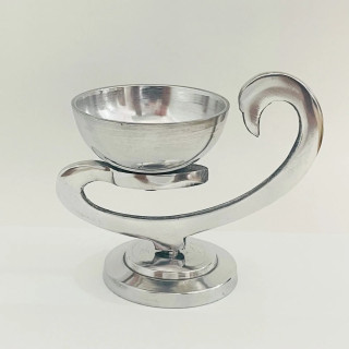 Obiecte bisericesti | Catuie metalic argintiu lampa 8cmX11cm | 5209