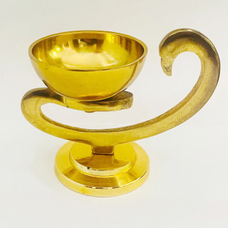 Obiecte bisericesti | Catuie metalic auriu lampa 8cmX11cm | 5210