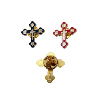 Obiecte bisericesti | Cruce insigna din metal auriu | 5353