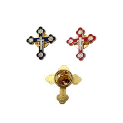 Obiecte bisericesti | Cruce insigna din metal auriu | 5353