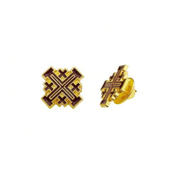 Cruce insigna din metal auriu 1.5cm set12 5351
