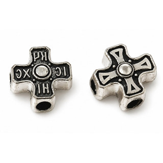 Margele bile Margele cruce de trecere din metal cruce ICXC NIKA argintiu si  cod 6560