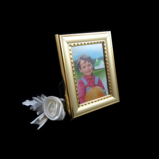 Obiecte bisericesti | Rama foto din plastic auriu | 3504