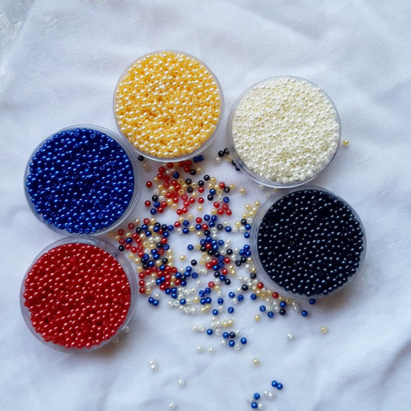 Margele rotunde color perlate 3mm 6100 set0.5kg