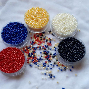 Margele rotunde color perlate 3mm 6100 set0.5kg