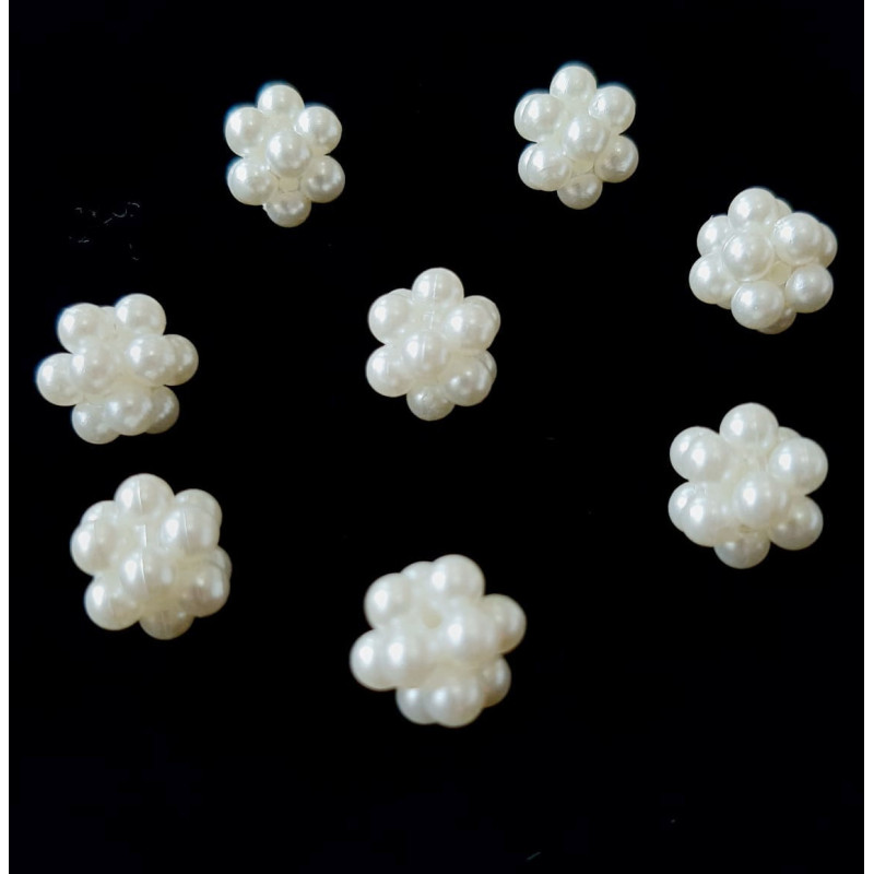 Margele mura alb perlat 11mm 6161 set0.5kg