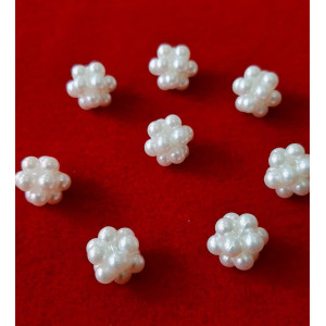 Margele mura alb perlat 11mm 6161 set0.5kg