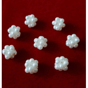 Margele mura alb perlat 13mm 6163 set0.5kg