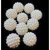 Margele rotunde mura alb perlat 13mm 6164 set0.5kg