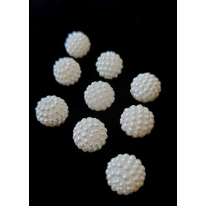 Margele rotunde mura alb perlat 11mm 6165 set0.5kg