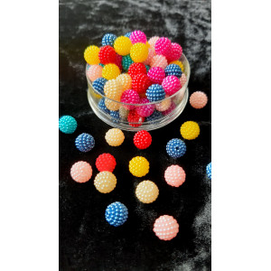 Margele rotunde mura mix culori 9mm 6168 set0.5kg