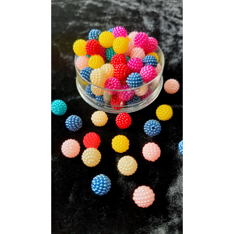 Margele rotunde mura mix culori 9mm 6168 set0.5kg