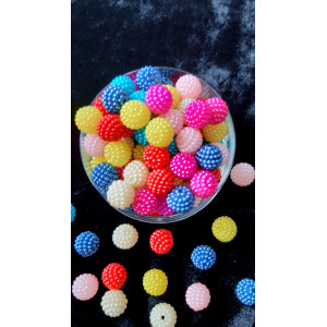 Margele rotunde mura mix culori 9mm 6168 set0.5kg
