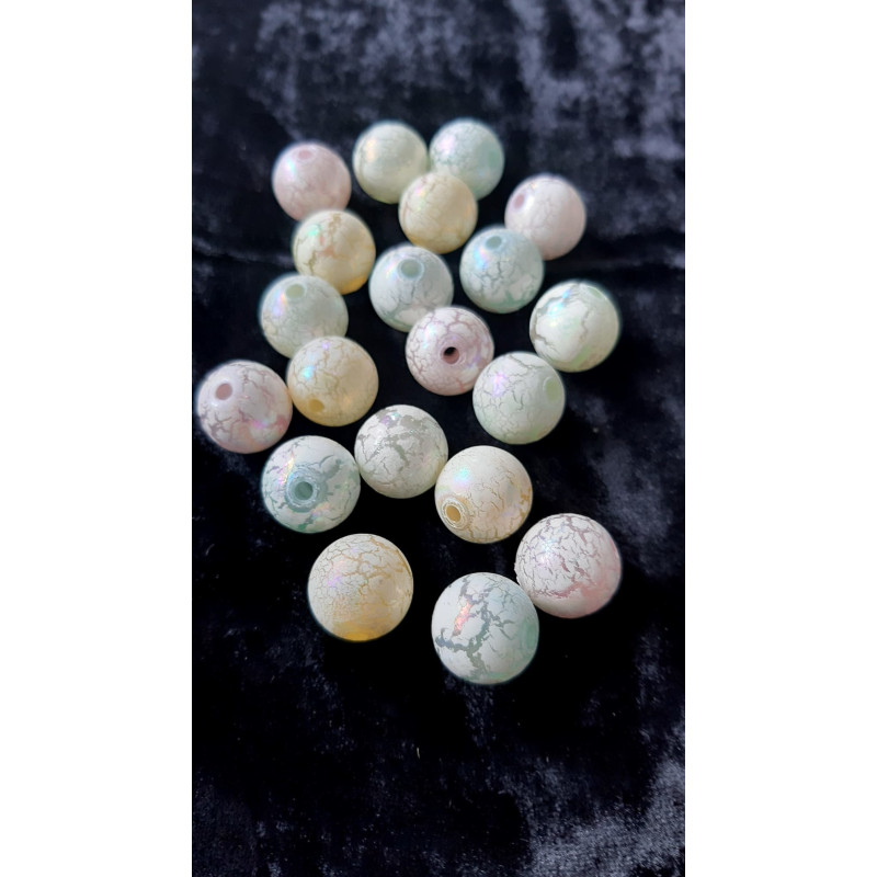Margele rotunde mix culori 15mm orificiu 2.5mm 6154 set0.5kg