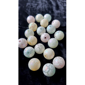 Margele rotunde mix culori 15mm orificiu 2.5mm 6154 set0.5kg