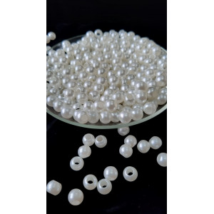 Margele rotunde alb perlat 8mm 6124 set0.5kg