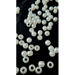 Margele rotunde alb perlat 8mm 6124 set0.5kg