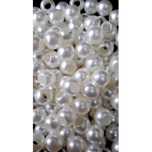 Margele rotunde alb perlat 10mm 6125 set0.5kg