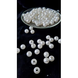 Margele rotunde alb perlat 10mm 6125 set0.5kg