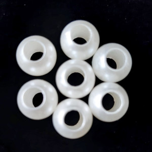 Margele rotunde alb perlat 10mm 6125 set0.5kg