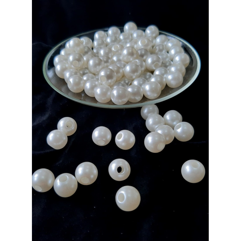 Margele rotunde alb perlat 12mm 6126 set0.5kg