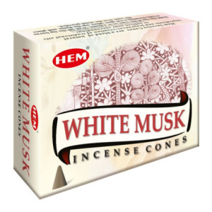 Produse HEM India White Musk Cones con Hem simplu 430 set1buc