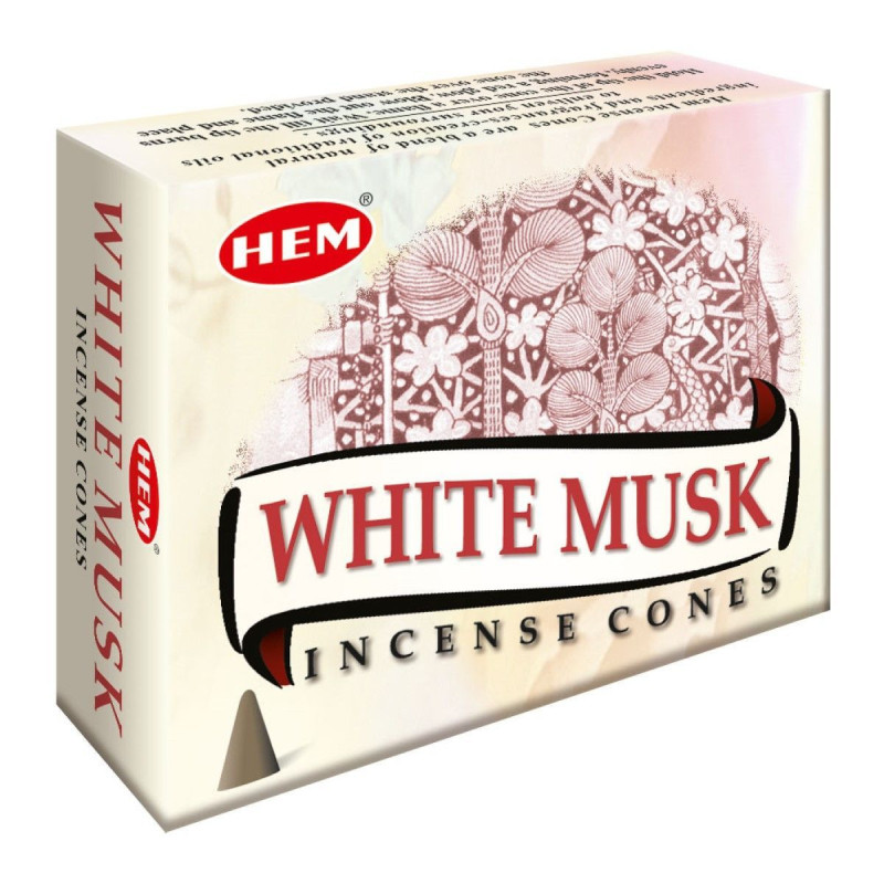 Produse HEM India White Musk Cones con Hem simplu 430 set1buc