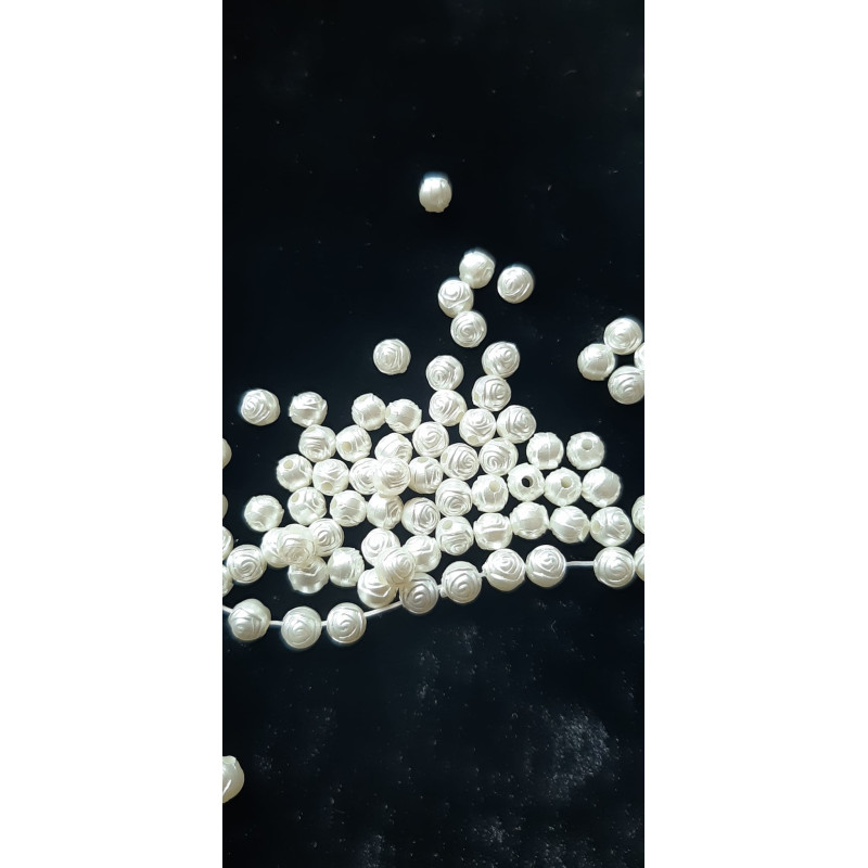 Margele trandafir perlate rotunde 6mm 6136 set0.5kg
