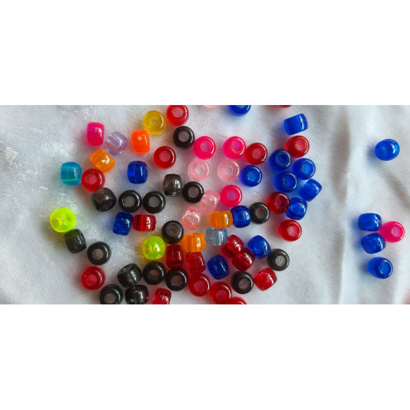 Margele saibe transparente 6*9mm 6109 set0.5kg