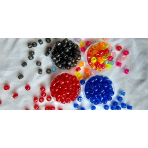 Margele saibe transparente 6*9mm 6109 set0.5kg