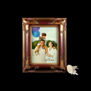 Obiecte bisericesti | Rama foto din plastic maro | 3509