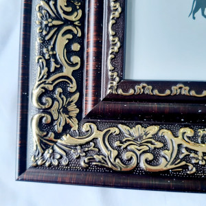 Rama foto maron 30*40cm din profil plastic lat 5cm cod 3539