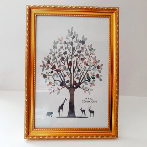 Rama foto auriu 20*30cm din profil plastic lat 2.5cm cod 3551