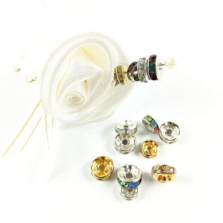 Obiecte bisericesti bile | Margele distantiere de trecere 7mm | 6035