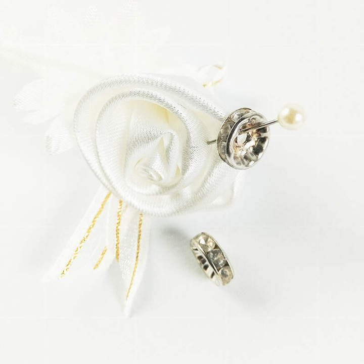 Obiecte bisericesti bile | Margele distantiere de trecere 10mm | 6036