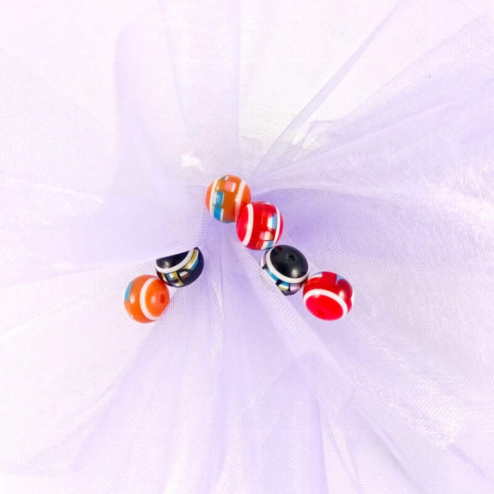 Obiecte bisericesti bile | Margele rotunde de trecere 10mm | 6038