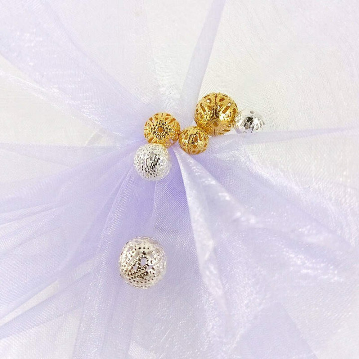 Obiecte bisericesti bile | Margele rotunde de trecere 8mm | 6039